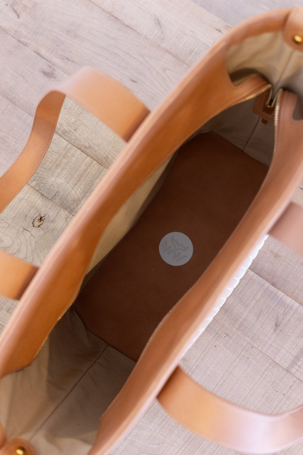 Leather Nantucket Lightship Basket Bag - Tote