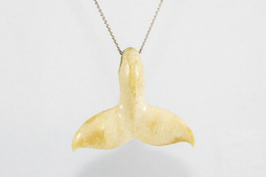 Fossil Whale Tail Pendant